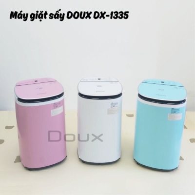 Máy giặt mini Doux 1335 có 3 màu trắng, hồng và xanh