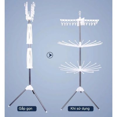 Cây Phơi Tròn Umoo UM-09187 - Phơi Quần Áo Cho Bé - KT 170*68,5cm