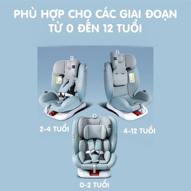 Ghế ngồi ô tô Doux DX-1131 sử dụng cho bé 0-12 tuổi