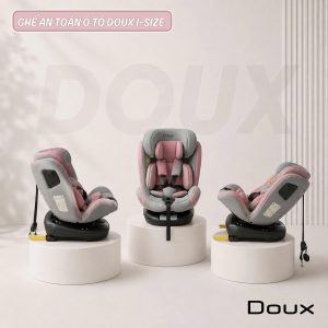 Ghế ngồi ô tô cho bé Doux I-Size DX-1144 màu hồng