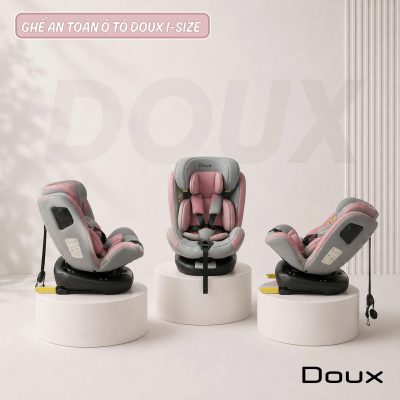 Ghế ngồi ô tô cho bé Doux I-Size DX-1144 màu hồng