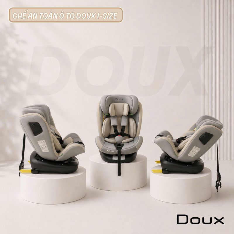 Ghế ngồi ô tô trẻ em Doux I-Size DX-1144 màu be